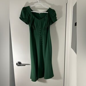 Stop Staring Vintage Green Pinup Dress - Size S